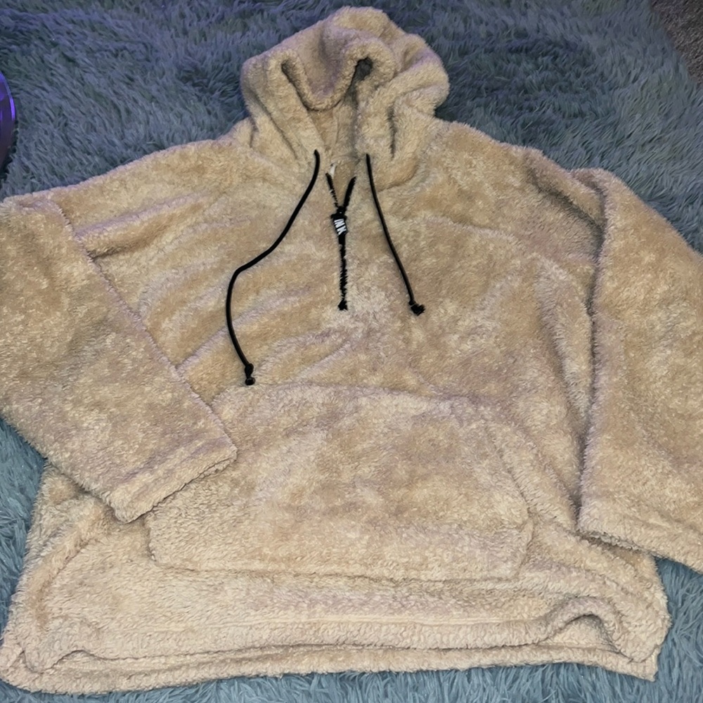 Victoria secret fuzzy quarter zip